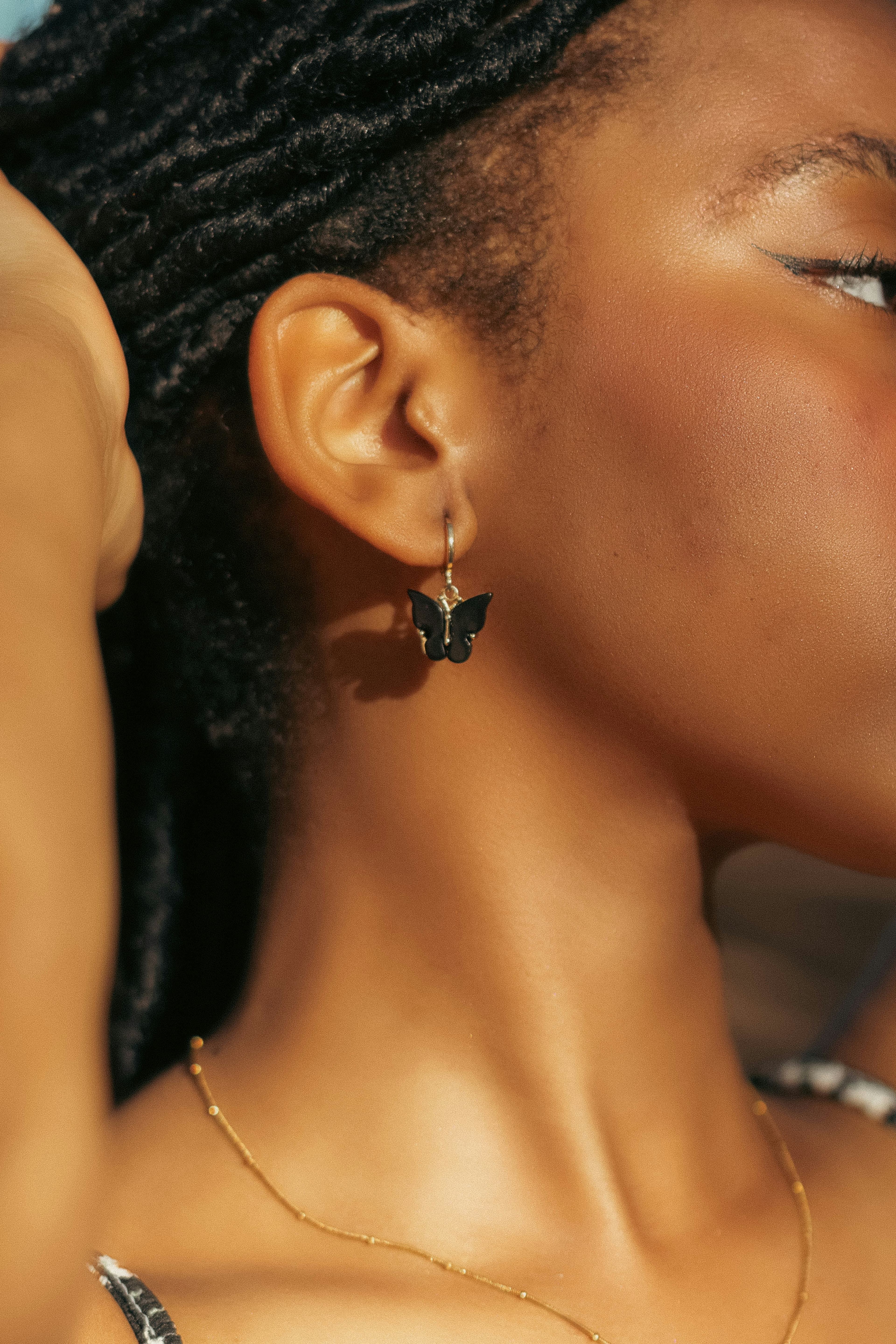 Gold jewelry detail